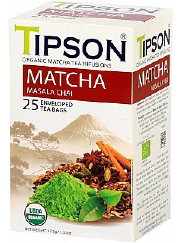 TIPSON BIO Matcha masala chai 25x1,5g (5075)