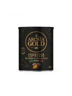 Aroma Gold Espresso plech mletá 250g (5726)