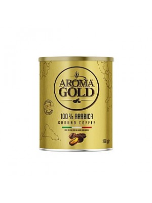 Aroma Gold 100% Arabica plech mletá 250g (5725)