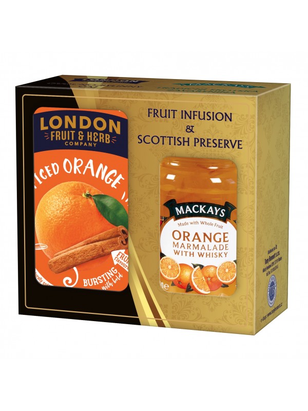 London Fruit & Herb Darčeková sada zaváranina a čaj Spiced Orange (1118)