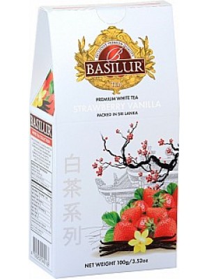 BASILUR White Tea Strawberry Vanilla papier 100g (4007)