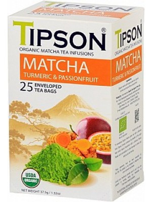 TIPSON BIO Matcha turmeric passion fruit 25x1,5g (5071)