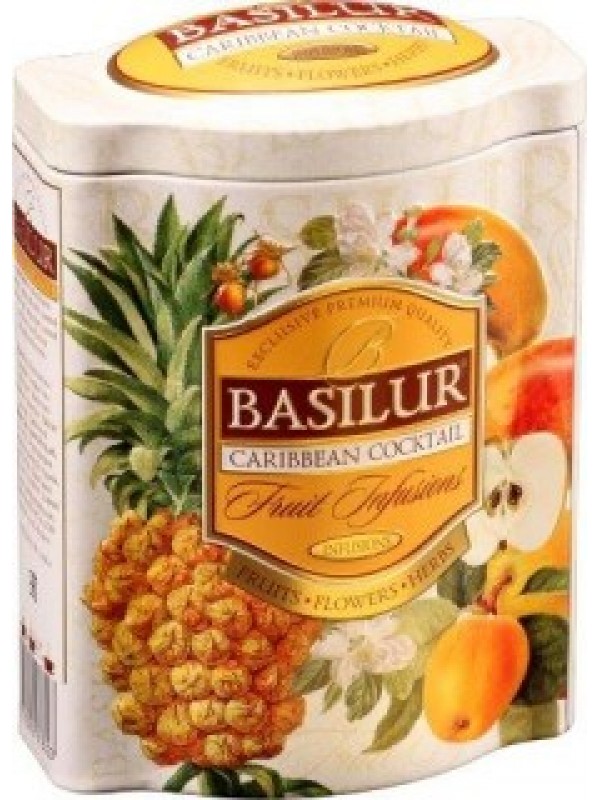 BASILUR Fruit Caribbean Coctail plech 100g (4602)