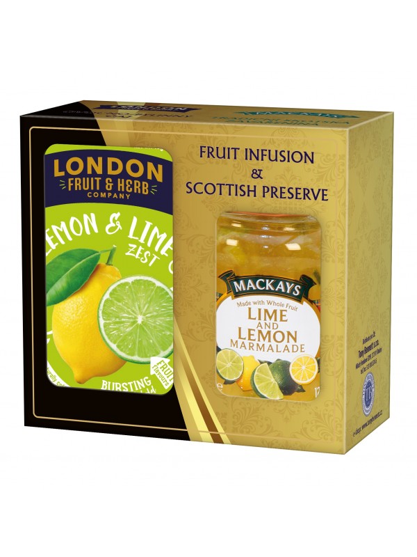 London Fruit & Herb Darčeková sada zaváranina a čaj Lemon & Lime  (1117)