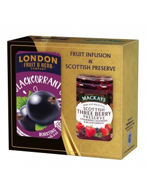 London Fruit & Herb Darčeková sada džem a čaj Blackcurrant (1114)