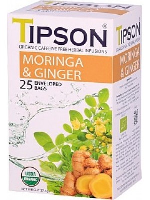 TIPSON Organic Moringa Ginger 25x1,5g (5064)