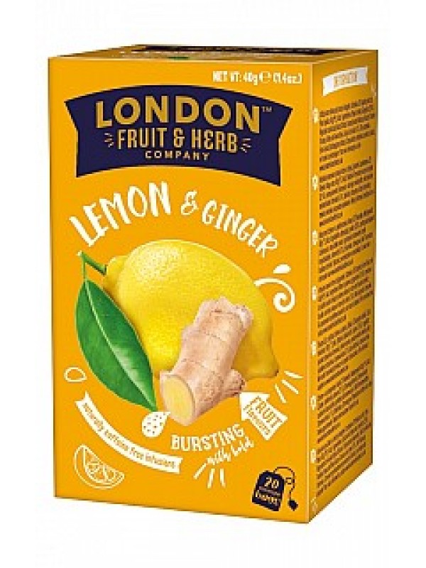 London Fruit & Herb Lemon & Ginger 20x2g (1229)