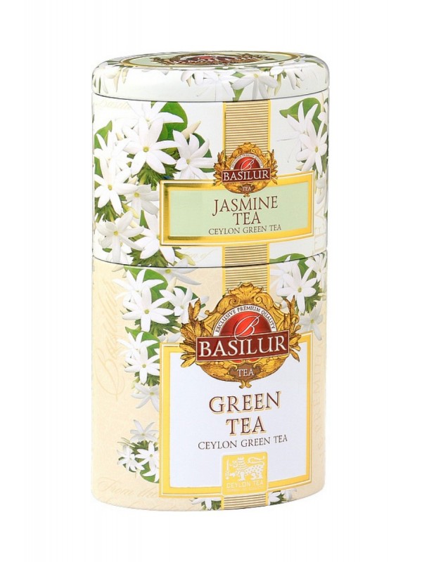BASILUR 2v1 Jasmine & Green plech 30g & 70g (7539)