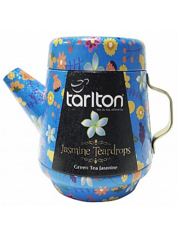 TARLTON Tea Pot Jasmine Teardrops Green plech 100g (7083)