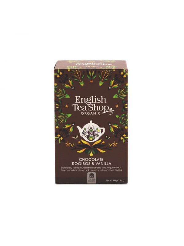 English Tea Shop Rooibos čaj s čokoládou a vanilkou 20 sáčkov (ETS22)