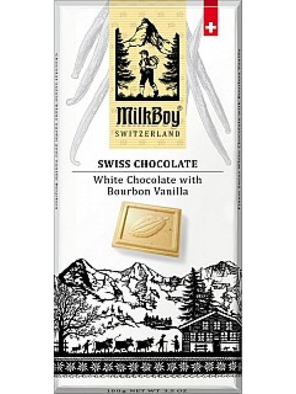 MILKBOY Biela čokoláda Bourbon Vanilla 100g (8771)