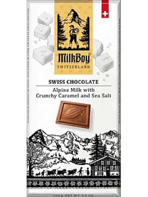 MILKBOY Mliečna čokoláda crunchy Caramel & Sea Salt 10 (8773)