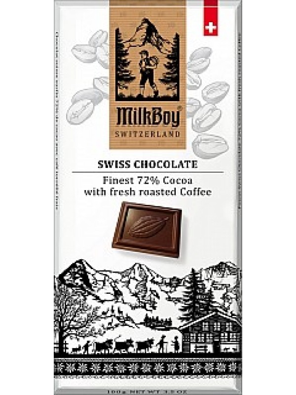 MILKBOY Horká čokoláda 72% fresh roasted Coffee 100g (8776)