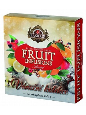 BASILUR Fruit Infusions Assorted Vianoční 40 sáčkov (4432)