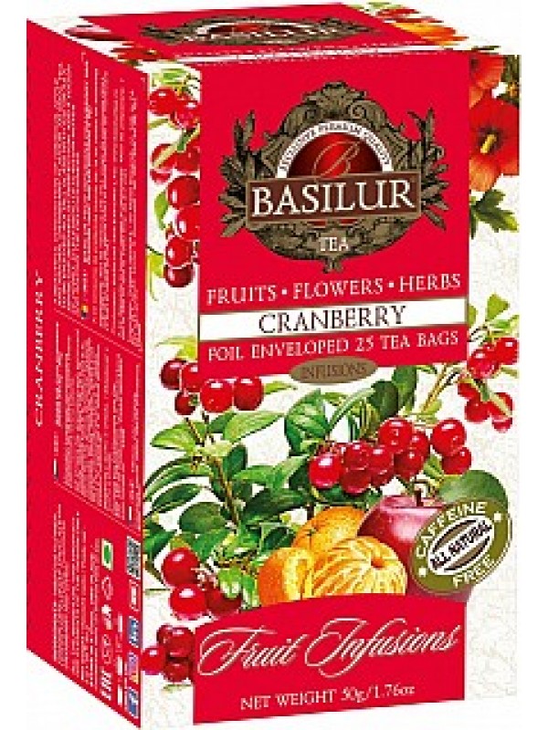 BASILUR Fruit Cranberry prebal 25x2g (4456)