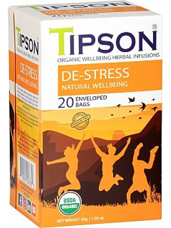 TIPSON BIO Wellbeing De-Stress prebal 20x1,5g (5194)