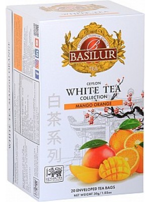 BASILUR White Tea Mango Orange přebal 20x1,5g (4001)
