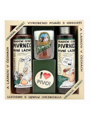 Pivrnec - gél 250ml, šampón 250ml, mydlo 70g a button (BC 800635)