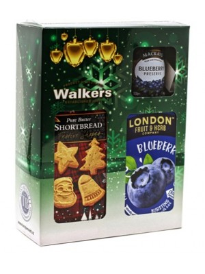 London Vianoce set džem+sušienky+čaj čučoriedka (1301)