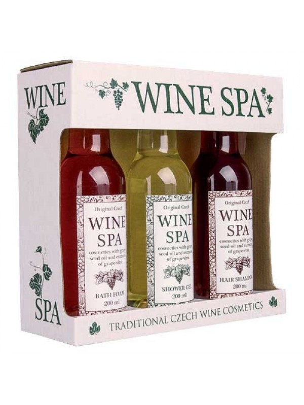 Wine Spa – gel 200ml, šampon 200ml a pena 200ml (BC 070173)