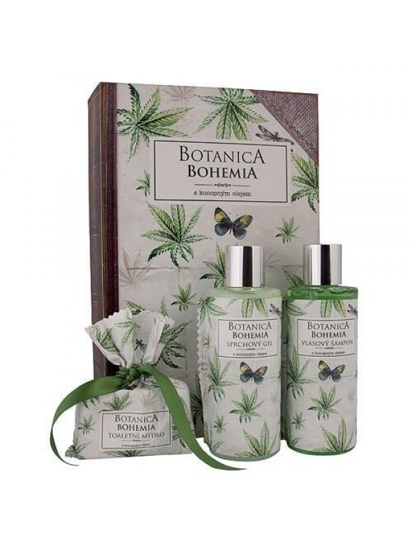Botanica - gel 200ml, šampon 200ml a mydlo – konopné (BC 190026)