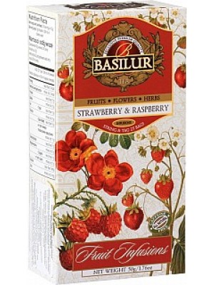 BASILUR Fruit Strawberry & Raspberry neprebal 25x2g (7328)