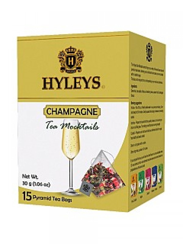 HYLEYS Tea Mocktails Green Champagne Pyramid 15x2g (2380)