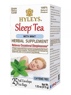 HYLEYS Sleep Tea Herbal Supplement Mint přebal 25x1,5g (2374)