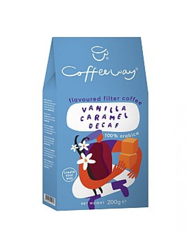 COFFEEWAY Vanilla - Caramel Decaffeinated mletá 200g (5922)