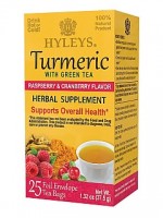HYLEYS Turmeric Green Herbal Supplement Raspberry 25x1,5g (2344)