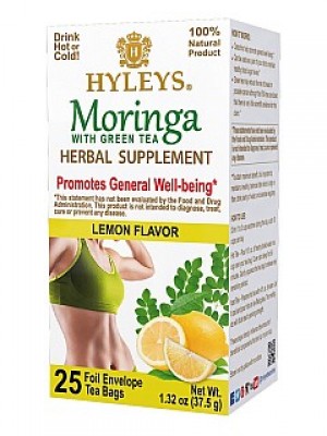 HYLEYS Moringa with Green Herbal Supplement Lemon 25x1,5g (2340)