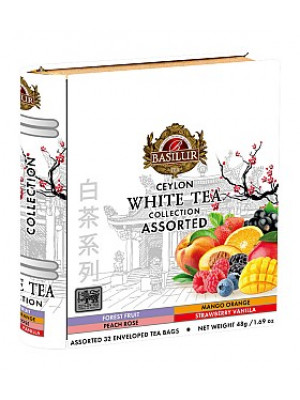 BASILUR White Tea Book Assorted plech 32x1,5g (7775)