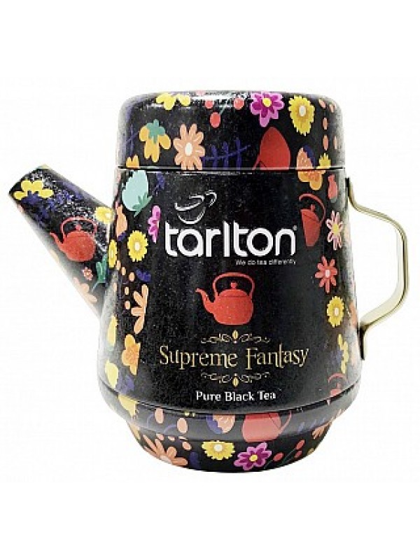 TARLTON Tea Pot Supreme Fantasy Black plech 100g (7084)