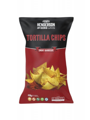 Henderson & Sons Tortilla chips Smoky Barbeque  XL Balenie 450g