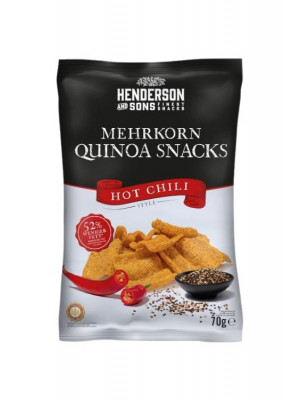 Henderson & Sons Snack viaczrnná quinoa hot chilli 70g