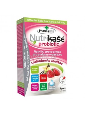 Nutrikaša probiotik jahoda-vanilka 3x60g