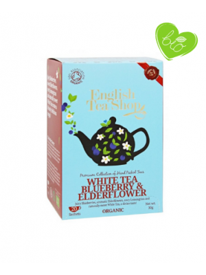 English Tea Shop Biely čaj čučoriedka a bazový kvet 20 sáčkov (ETS15)