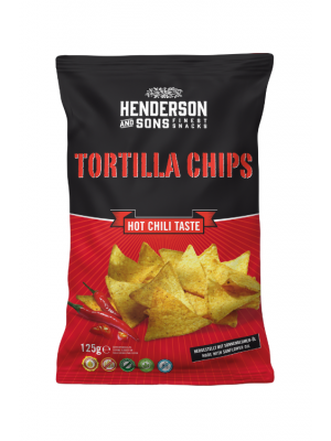 Henderson & Sons Tortilla chips Hot Chilli 125g