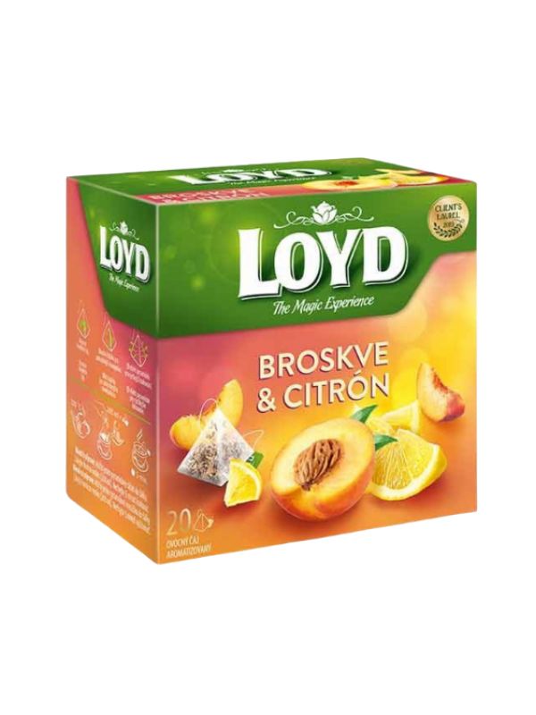 LOYD čaj Broskyňa a citrón 20x2g (LY31)